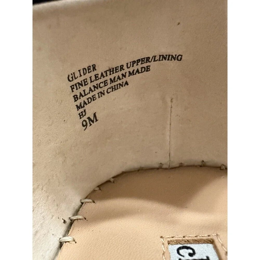Charles David Glider Cap Toe Espadrille Leather Wedge Women’s Size 9M NIB